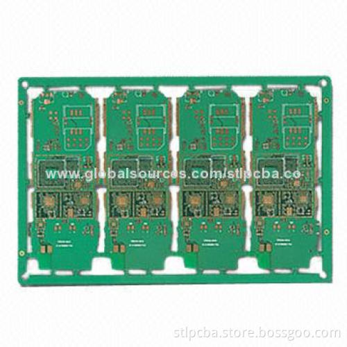 Custom PCB, Made of FR-4, Gold Immersion Surface Finish